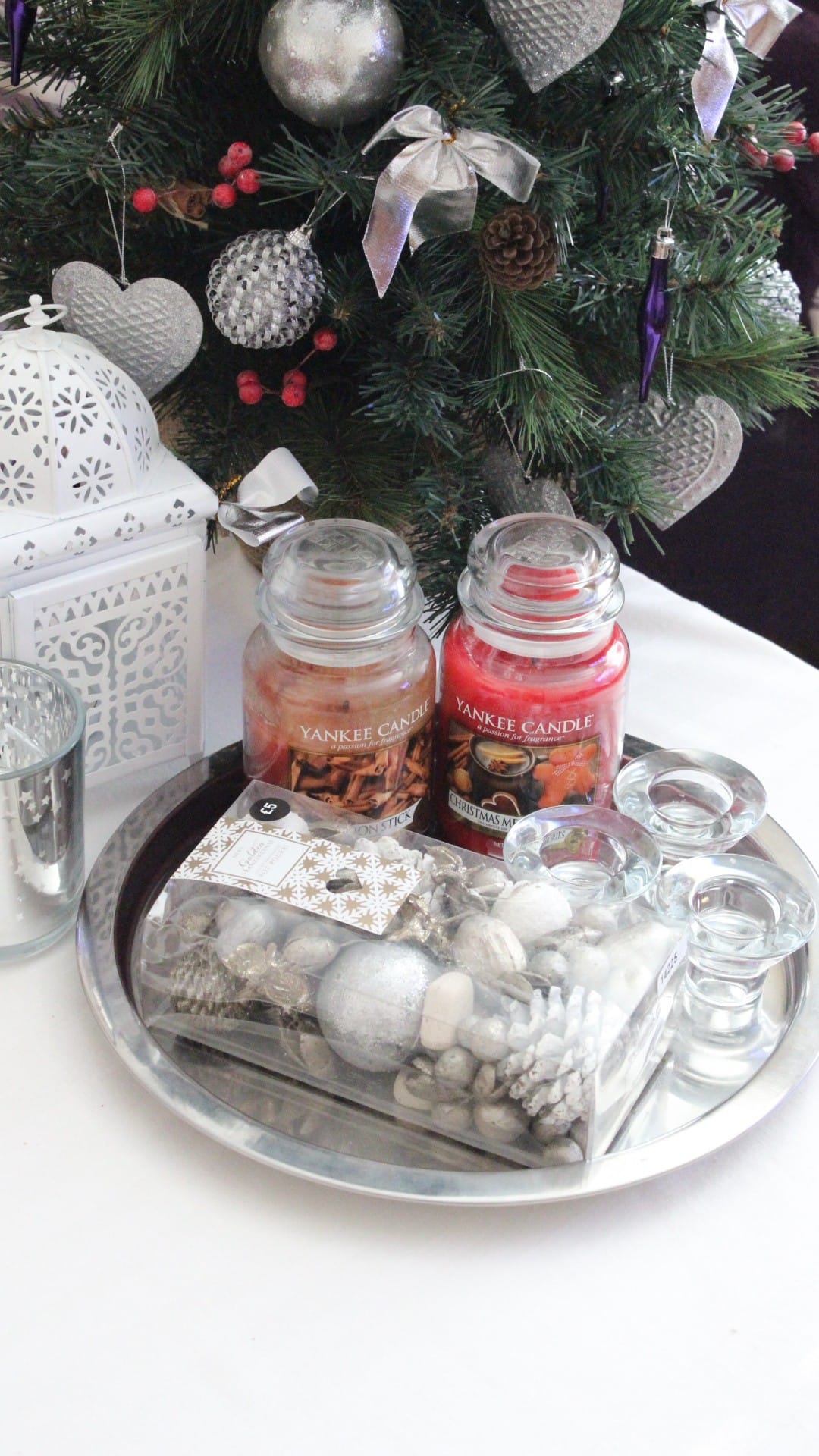 DIY candle centerpieces