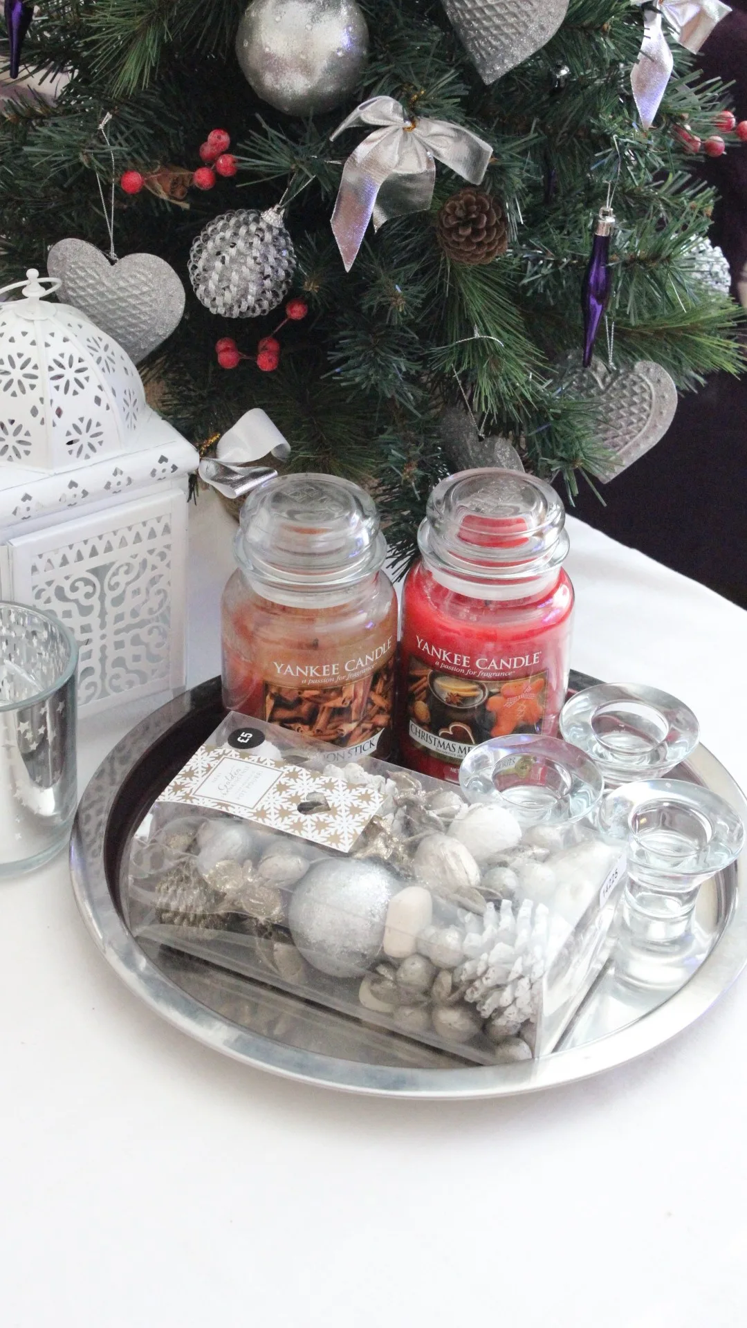 DIY candle centerpieces