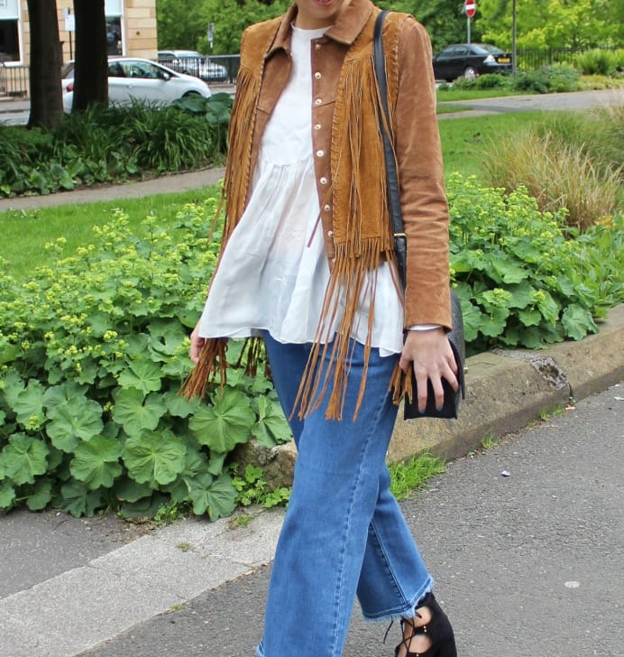 ASOS wide leg flared jeans